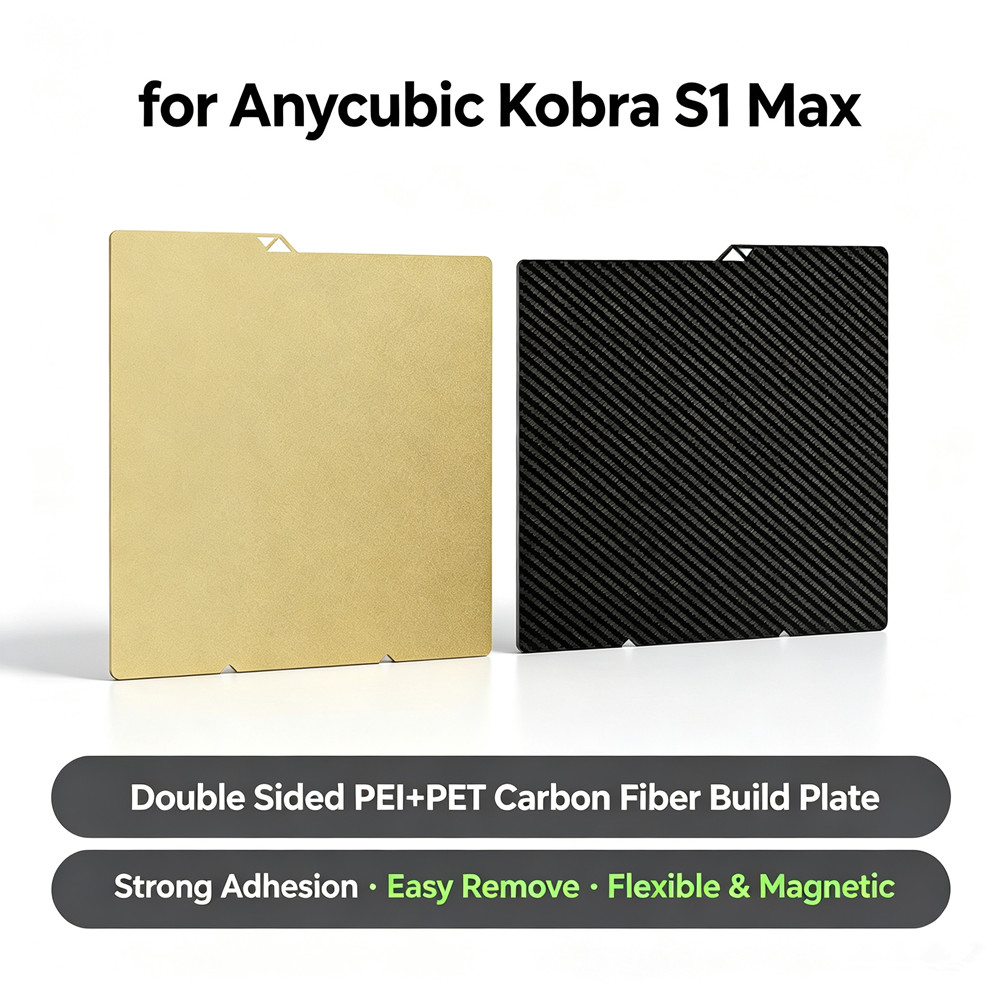Crepe Pan Carbon - For Anycubic Kobra S1 Max Build